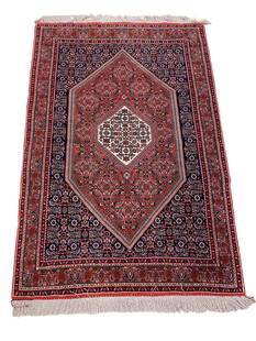 Persian Persian palace quality size Bijar c126 rug wool pile vintage hand knotted: Magnificent Wool Persian Hand knotted very fine about high count knoths per square inch fine palace quality weave about 300 knoths per square inch , with stunning colors rug Bijar C126 