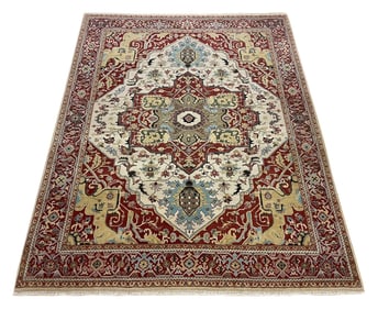 Persian palace quality very fine weave Serapi D137 rug wool pile hand knotted