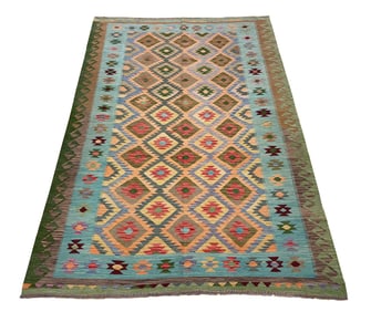 Persian Kilim S131 rug wool pile vintage hand knotted