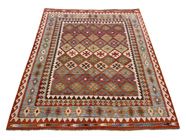 Persian  palace quality very fine weave     vintage Kilim S147 rug wool pile  hand knotted