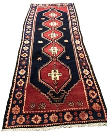 Persian Serapi 1293 rug wool pile vintage hand knotted in Iran