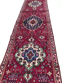 Persian Tabriz 135 palace quality very fine weave  rug wool pile vintage hand knotted in Iran