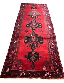 Persian Serapi 1521 rug wool pile vintage hand knotted in Iran
