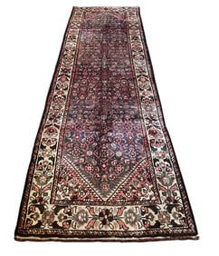 Persian Bijar 79 rug wool pile vintage hand knotted in Iran