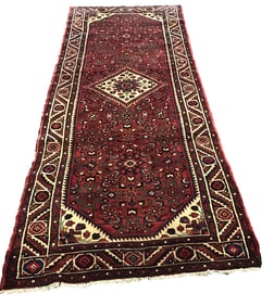 Persian Tabriz 240 rug wool pile vintage hand knotted in Iran