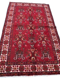 Kashkuli 150 rug wool pile vintage hand knotted
