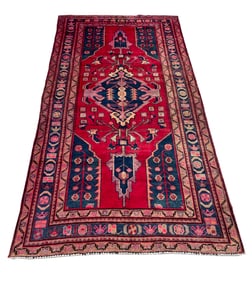 Persian Saruq kh1001 rug wool pile vintage hand knotted in Iran