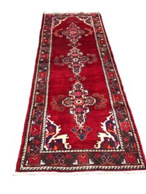 Persian Saruq 47183 rug wool pile vintage hand knotted in Iran