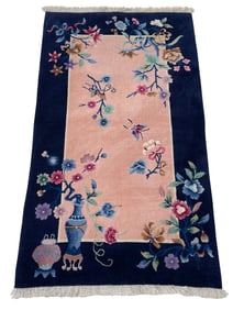 Art Deco Nichols antique rug palace quality very fine weave Peking S274 design rug wool pile