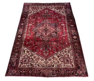 Persian palace quality very fine weave antique Heriz M382 rug wool pile hand knotted in Iran