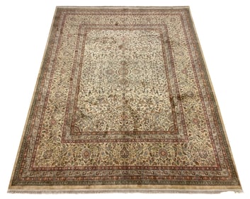 Persian palace quality very fine weave Tabriz D138 rug wool pile hand knotted
