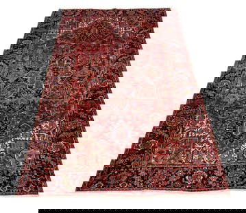 Persian palace quality very fine weave antique Heriz M383 rug wool pile hand knotted in Iran: No Reserve Antique Persian palace quality very fine weave .Heriz M383 rug wool pile hand knotted in Iran 1920's Size 7'9"x11'10" very good condition unusual size with beautiful rich colors . Rare size