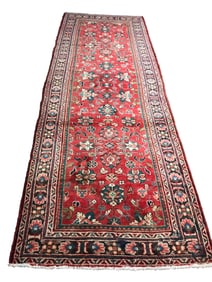 Persian Mahal 1064 rug wool pile vintage hand knotted in Iran