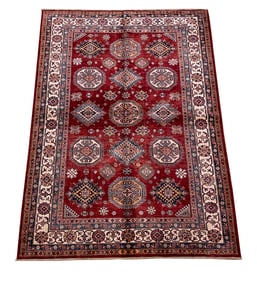 Persian  palace quality very fine weave      super kazak d175 hand knotted