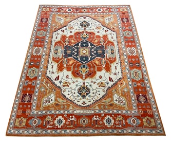 Persian  palace quality very fine weave Serapi d182 hand knotted