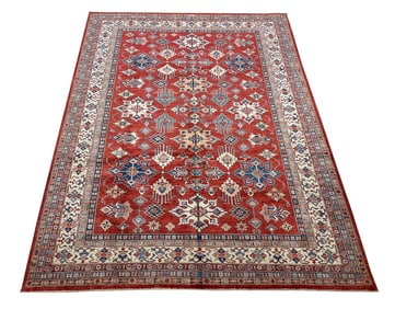 Persian palace quality very fine weave super kazak d169 hand knotted