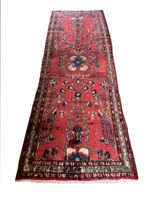 Persian Saruq 286 rug wool pile vintage hand knotted