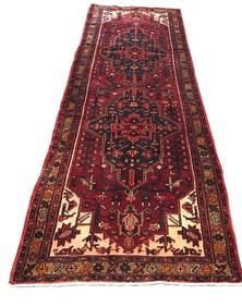 Persian Kazak 745 rug wool pile vintage hand knotted in Iran
