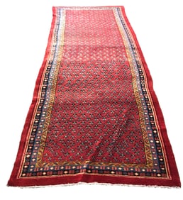 Persian Mir 1243 rug wool pile vintage hand knotted in Iran