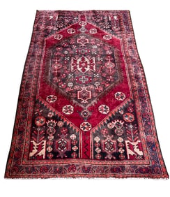 Persian Saruq 796 rug wool pile vintage hand knotted in Iran
