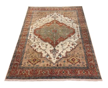 Serapi D189 very fine hand knotted wool rug pile
