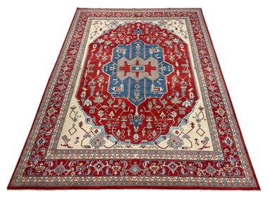Persian Kazak D193, 8'9" x 11'8" hand knotted