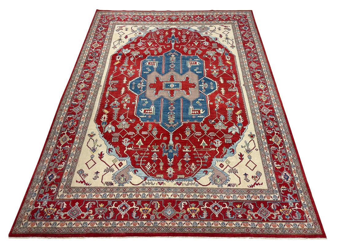 Persian Kazak D193, 8'9" x 11'8" hand knotted