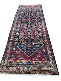 Persian Bijar 139 Antique Mint Condition Wool Runner 3'8" x 10'3" hand-knotted in Iran