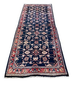 Persian Nahavand 523  Vintage Rug 4' x 10' hand-knotted in Iran