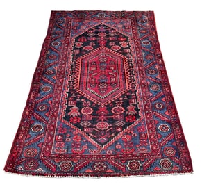 Persian Sherivan 694  Vintage Wool Rug 4'3" x 6'5" rug wool hand-knotted in Iran