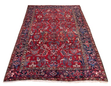 Persian Heriz Vintage S793 7'10" x 9'10" hand- knotted in Iran