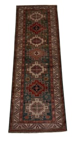 Persian Kazak  Wool Runner S817 2'8" x 8'1" hand-knotted