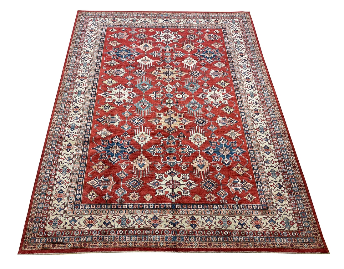 Persian Kazak D169 8'8" x 11'3" hand knotted (1 of 9)
