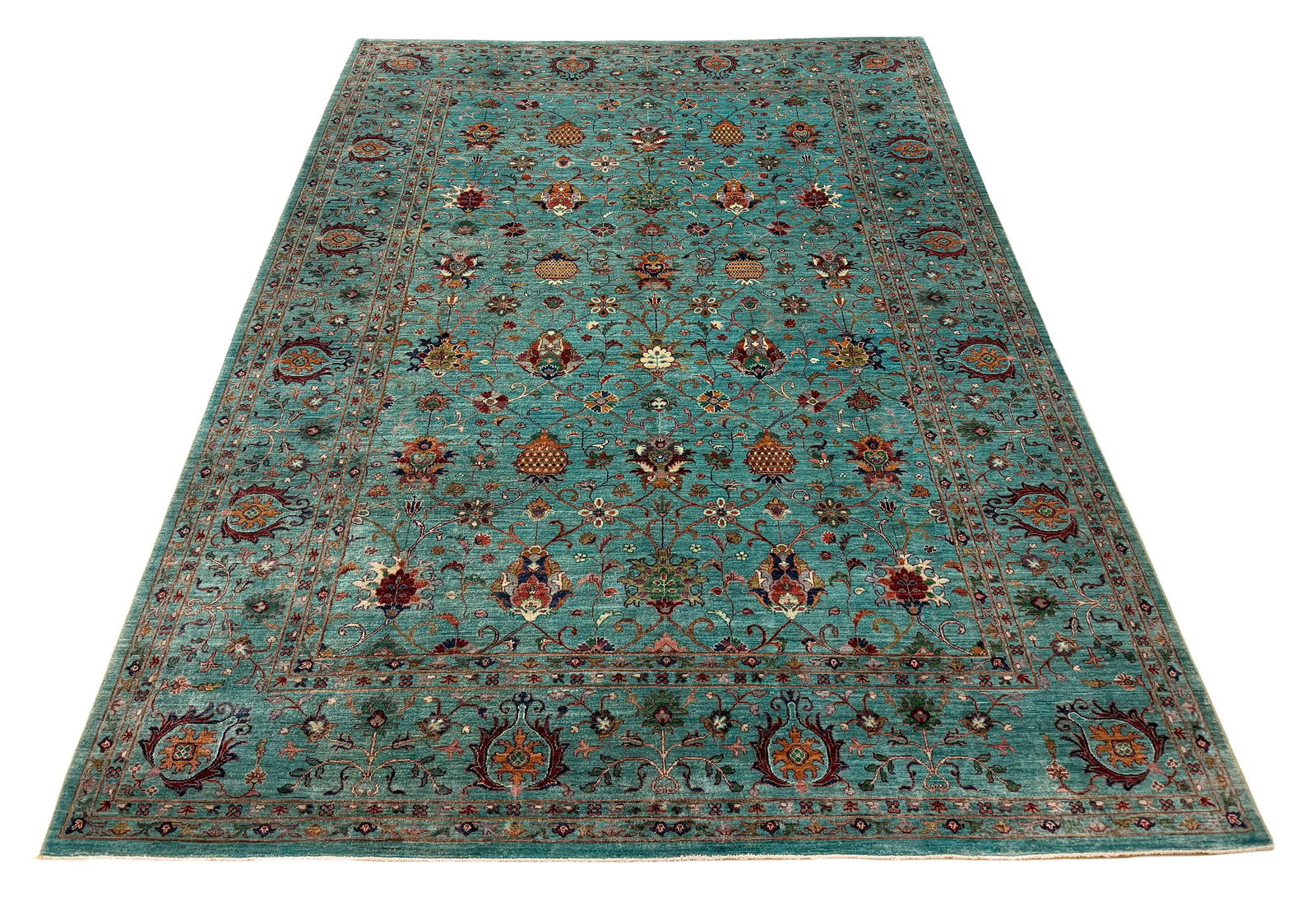 Persian Tribal D197 8'10"x12' Wool Rug hand knotted: No Reserve Persian Tribal D197 8'10"x12' wool hand- knotted and in very good condition pristine (see photos) extremely sine weave unusual to fine this very fine weave, This elegant Tribal rug captures