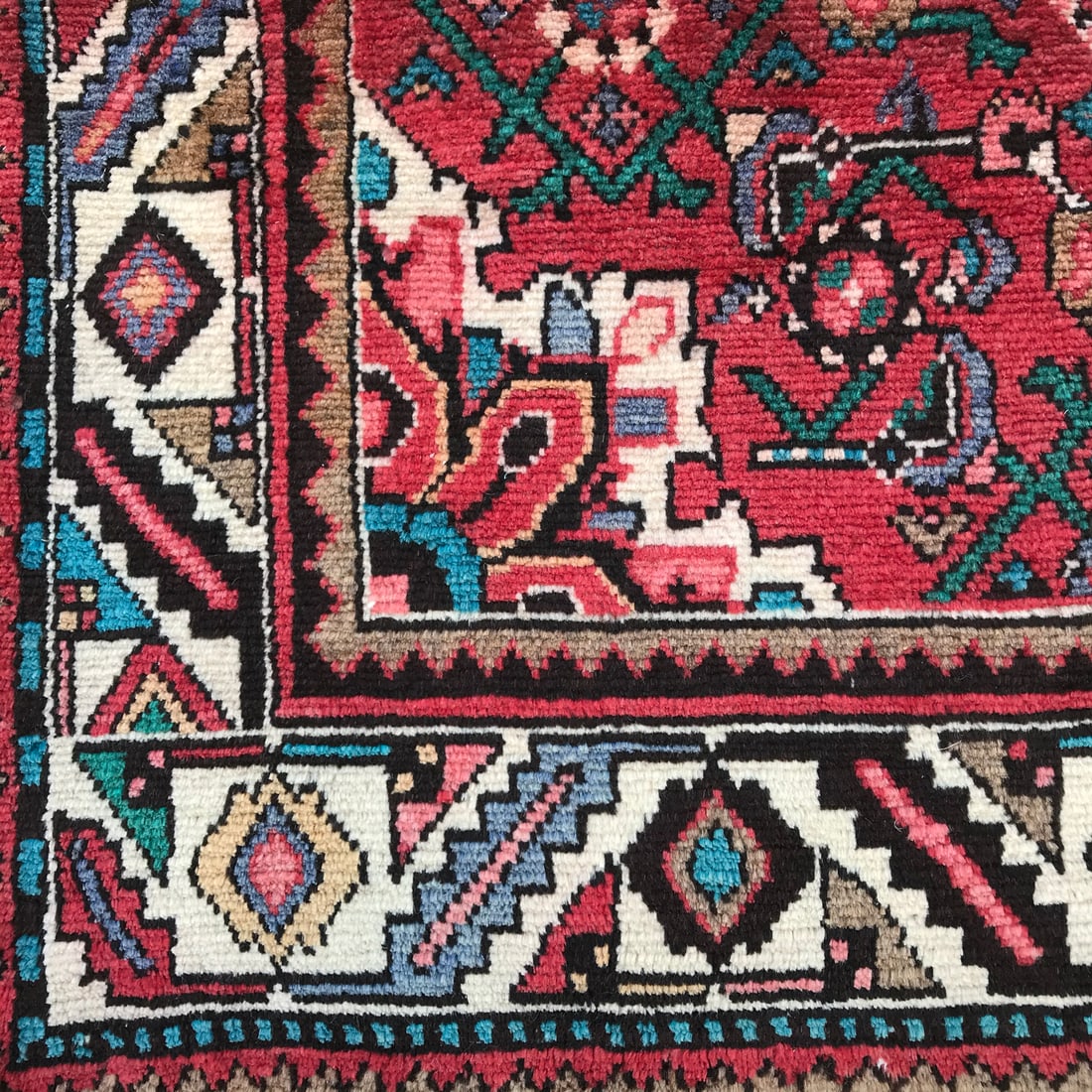 Persian Bijar 142A Vintage Wool Runner 3'6" x 12'9" hand-knotted in Iran - 4