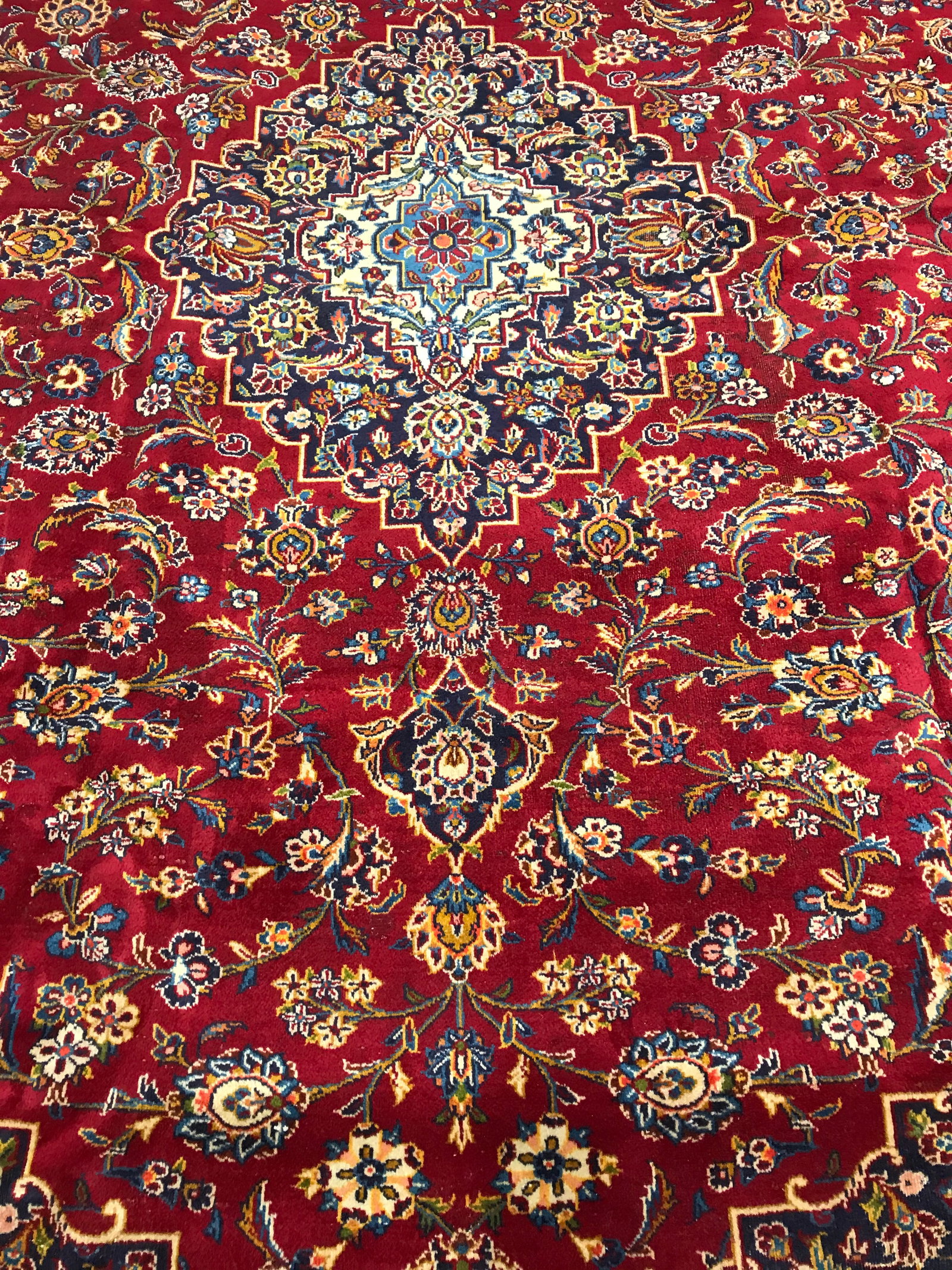Persian Kashan 1806 vintage 9'10" x 13'3" hand knotted - 4