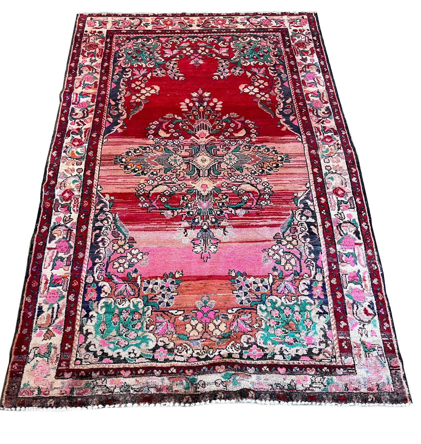 Persian Lilian 193 9' x 5' vintage rug hand-knotted in Iran (1 of 12)