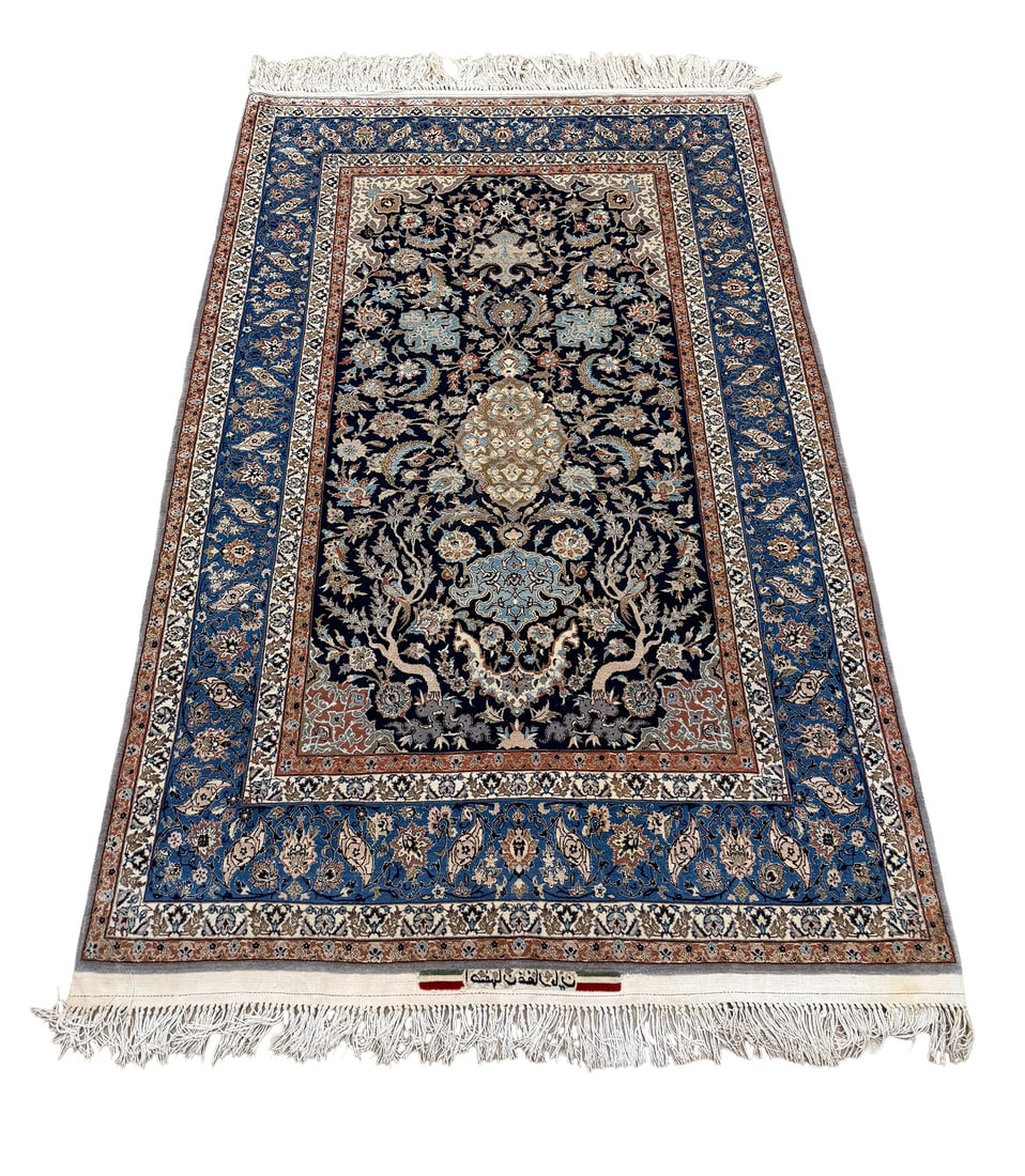 Persian Isfahan antique 1000 5'x7' hand knotted (1 of 10)