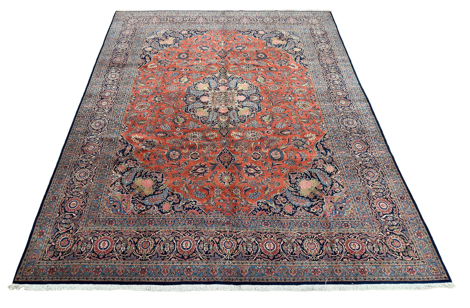 Persian antique Kashan 75718 10'6"x12'10" hand knotted (1 of 10)