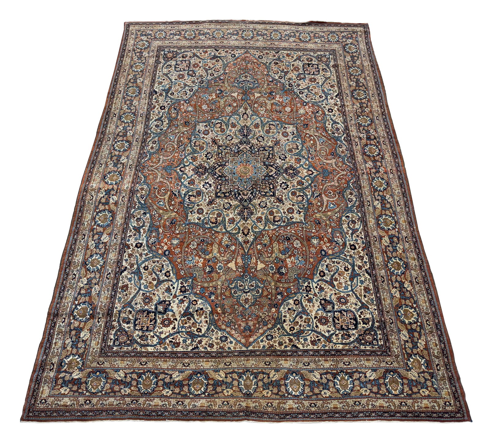Persian Antique Haji alili Tabriz 2396 8'3"x12'10" hand knotted in Iran (1 of 9)