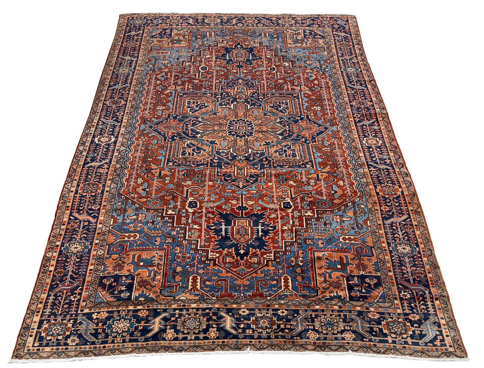 Persian Heriz antique 2518 10'1"x13'7" hand-knotted in Iran (1 of 10)