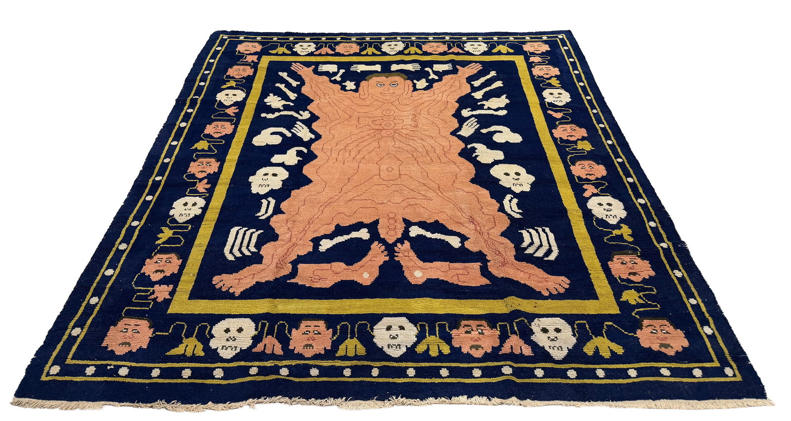 Peking Antique wool rug 2591 size 6'8"x6'10" hand knotthed in china 1910's (1 of 12)