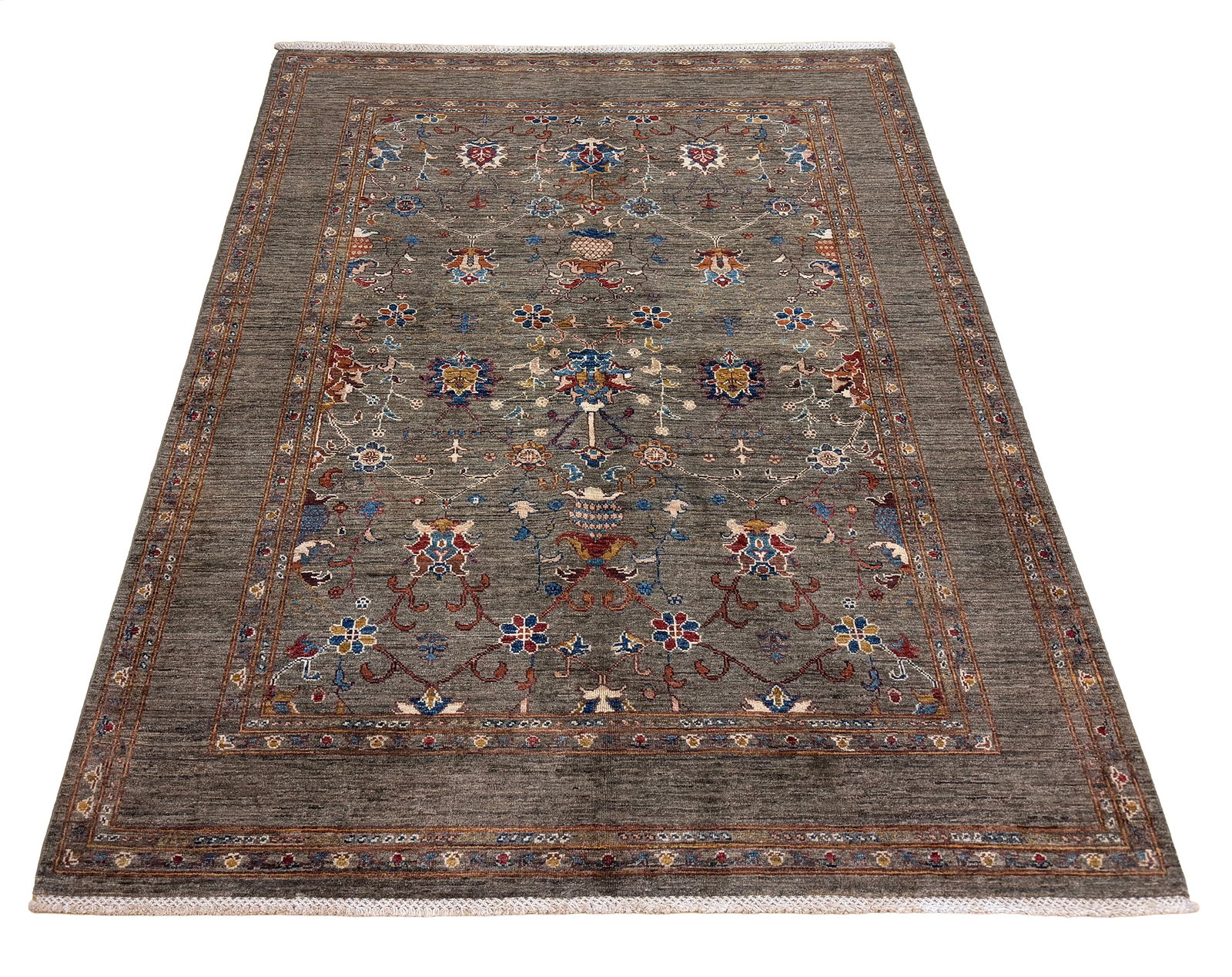 Persian Tribal D220 5'2"x6'6" Wool Rug hand knotted