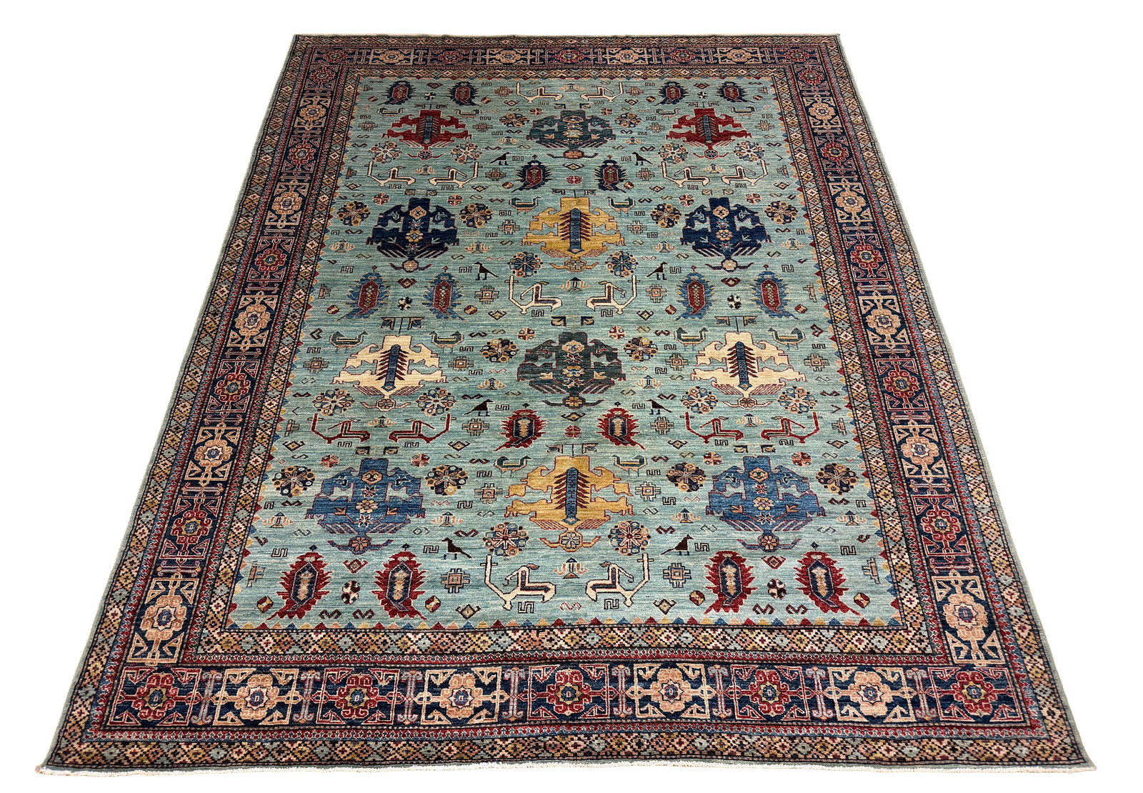Persian Tribal D221 8'2"x10' Wool Rug hand knotted (1 of 12)