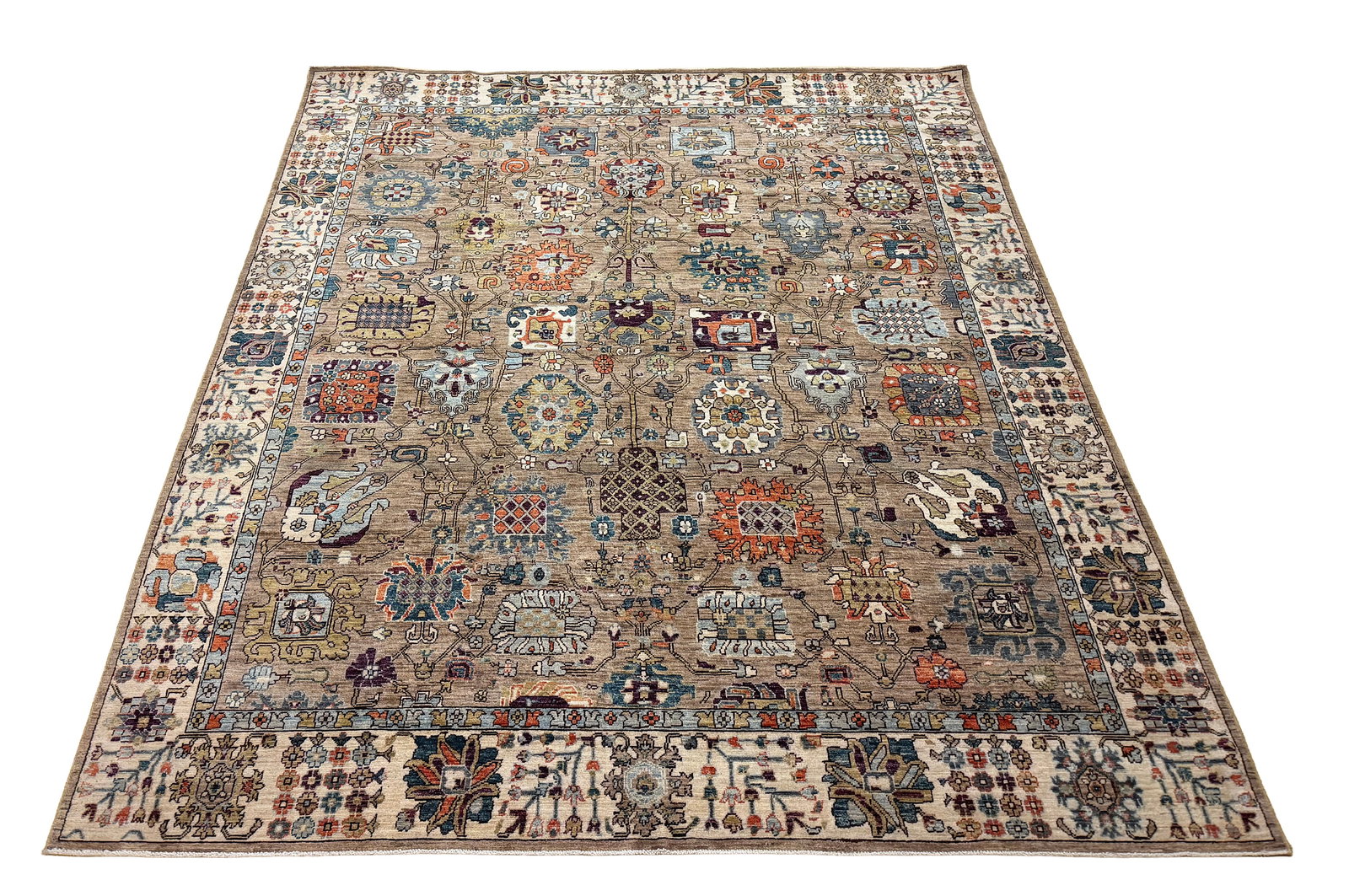Persian Tribal D215 8'2"x9'7" Wool Rug hand knotted