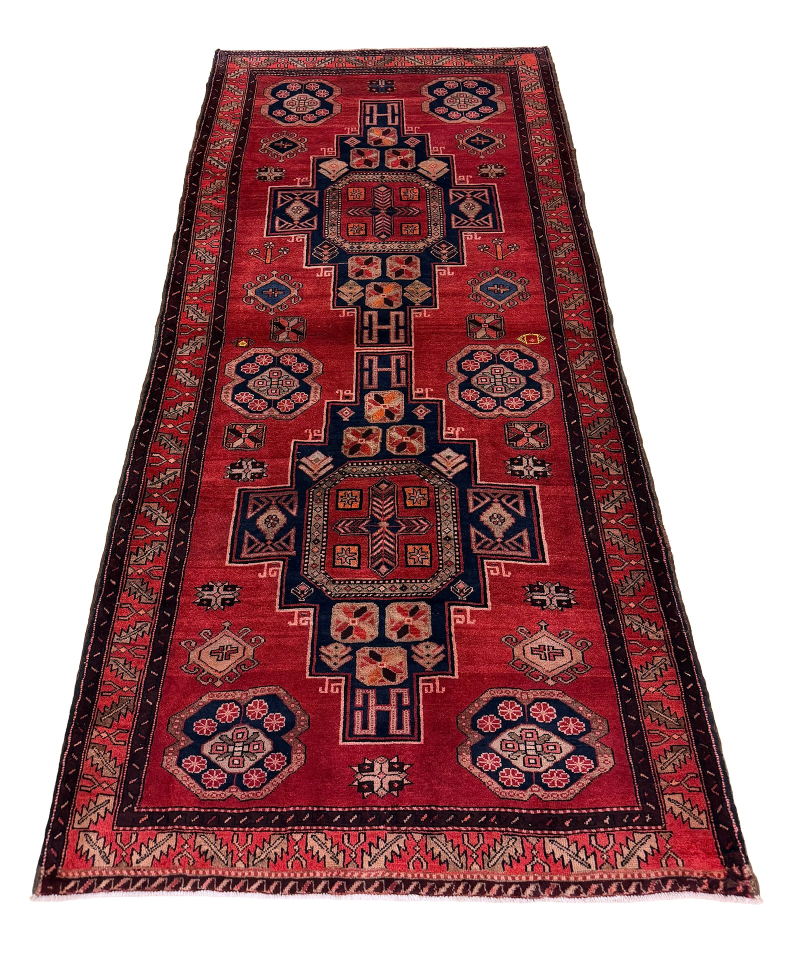 Persian Sherivan S978 Vintage Wool Rug 4'9"x10' hand knotted in Iran