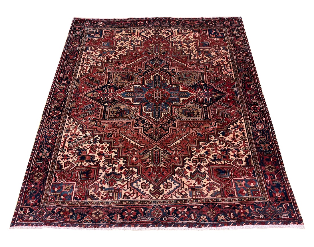 Persian Heriz S792 8'1" x 9'3" hand knotted in Iran (1 of 13)