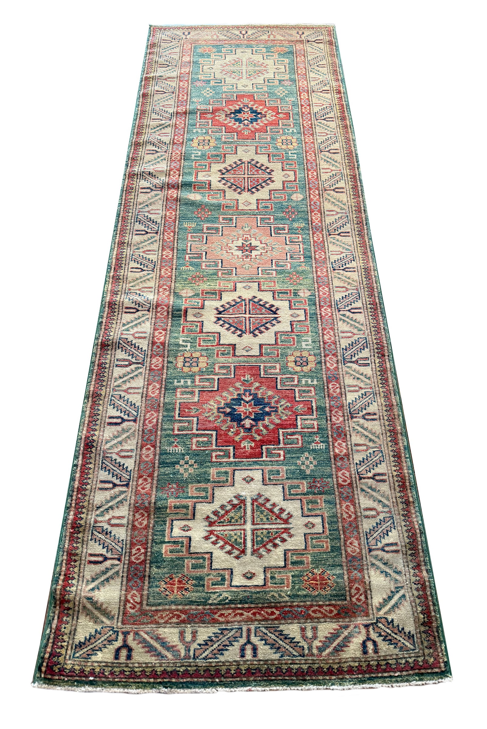 Persian Kazak Wool Runner S817 2'8" x 8'1" hand-knotted (1 of 10)