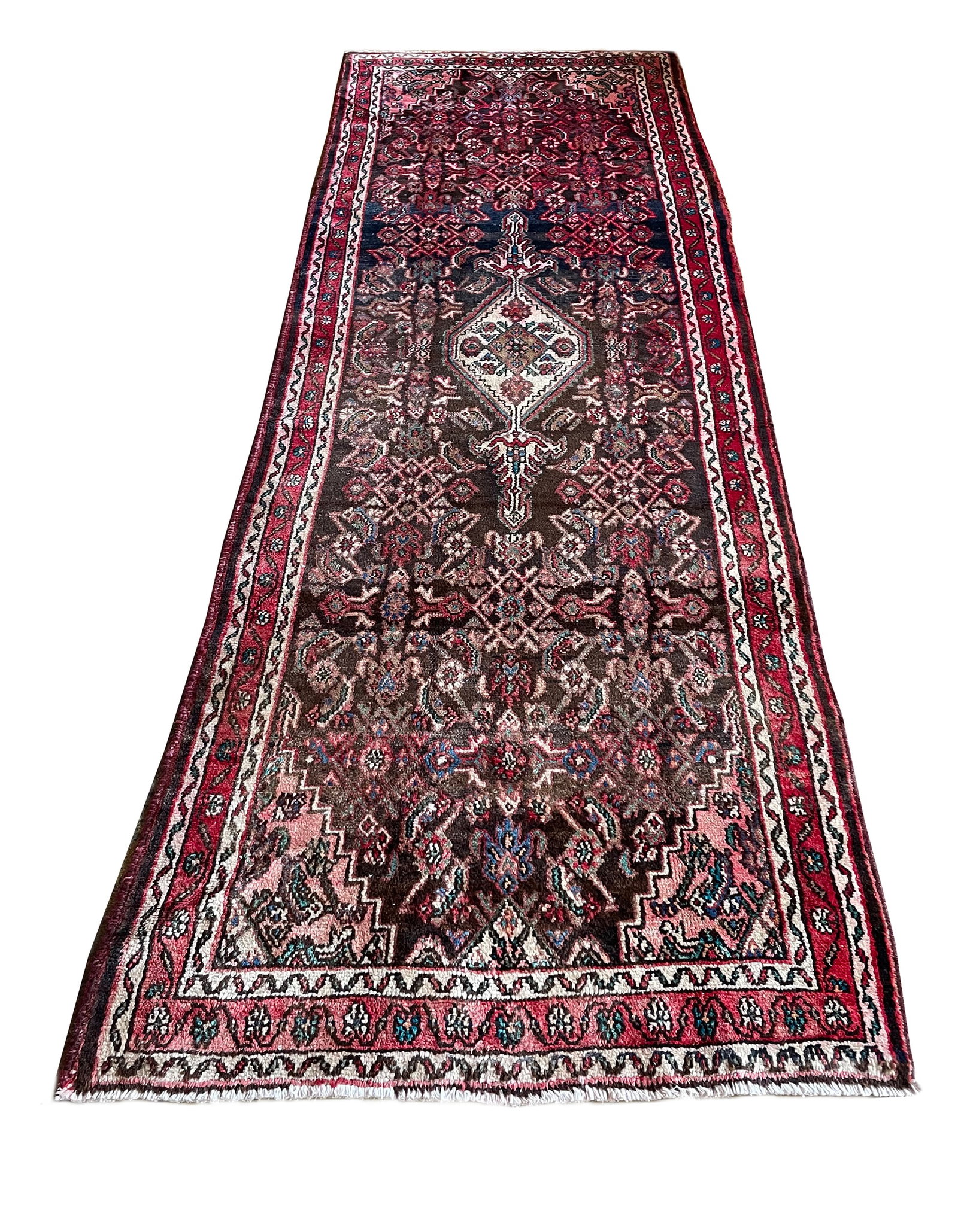 Persian Bijar 205A Vintage Wool Rug 3'8"x11'2" hand-knotted in Iran
