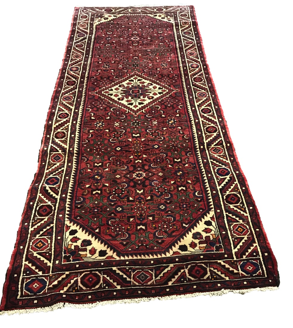 Persian Tabriz 240 3'9" x 10'6" rug wool pile vintage hand knotted in Iran (1 of 5)